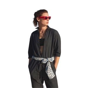 Velvet by Graham & Spencer NEW Black 100% Cotton Jumpsuit size Large NWT